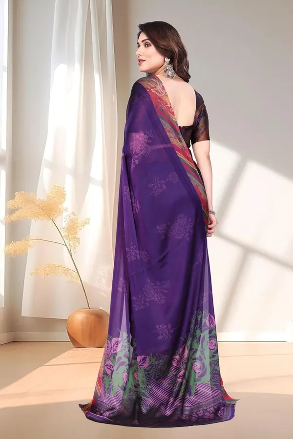 Purple_Chiffon_Printed_Dola_Silk_Saree_For_Women