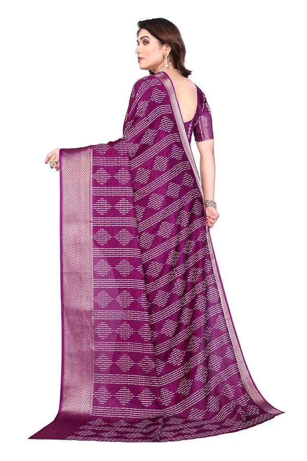 Purple_Silk_Blend_Printed_Dola_Silk_Saree_For_Women