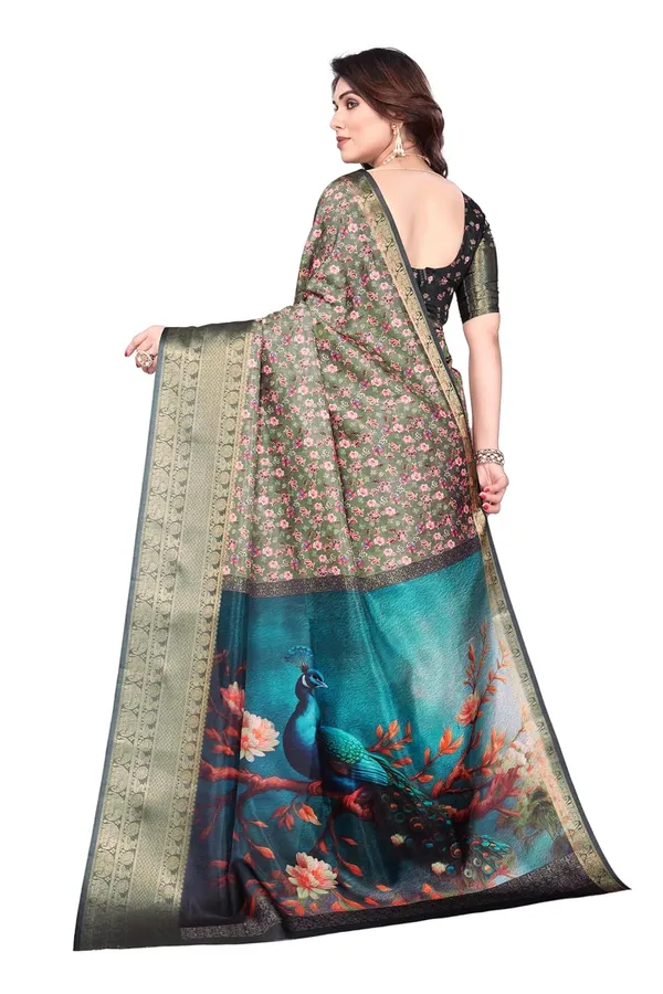 Multicolour_Silk_Blend_Printed_Dola_Silk_Saree_For_Women