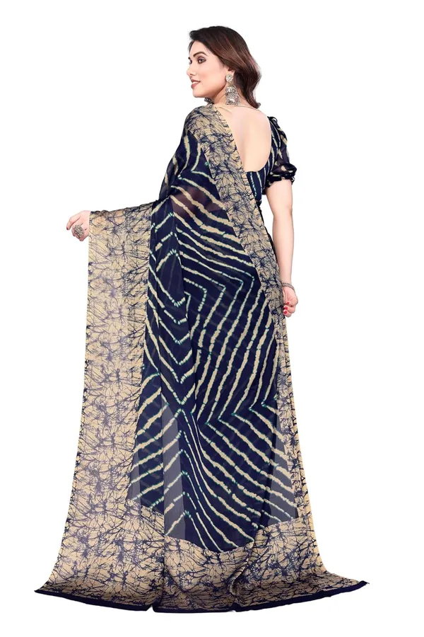 Navy_Blue_Chiffon_Leheriya_Chiffon_Saree_For_Women