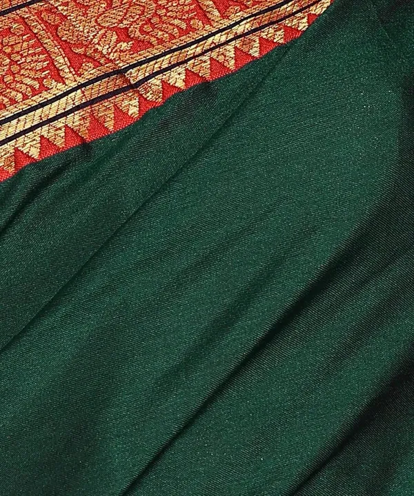 Bottle_Green_Cotton_Silk_For_Women