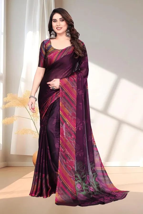 Purple_Polyester_Printed_Chiffon_Saree_For_Women
