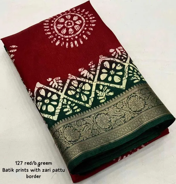 Maroon_Polyester_Bandhani_Marshmallow_Saree_For_Women