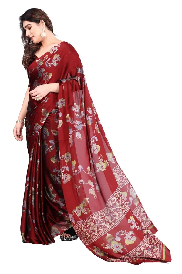 Maroon_Polyester_Printed_Chiffon_Saree_For_Women