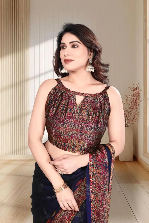 Dark_Blue_Polyester_Printed_Dola_Silk_Saree_For_Women