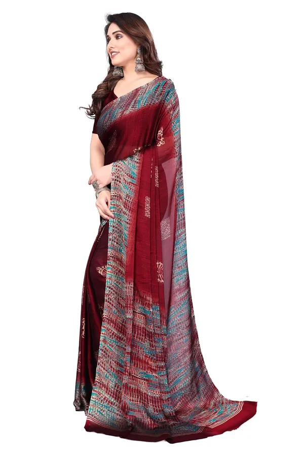 Maroon_Polyester_Printed_Chiffon_Saree_For_Women