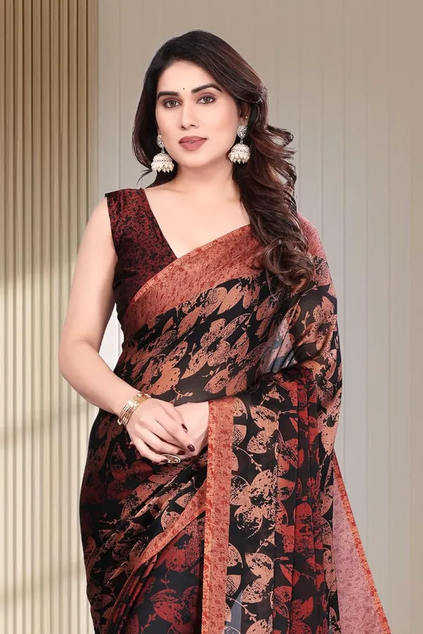 Maroon_Polyester_Printed_Chiffon_Saree_For_Women