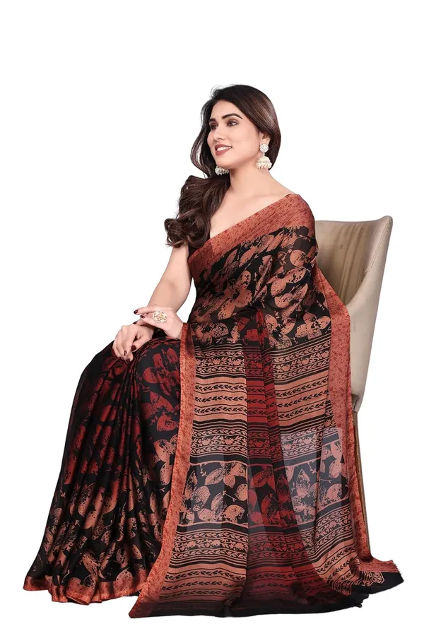 Maroon_Polyester_Chiffon_Georgette_Saree_For_Women