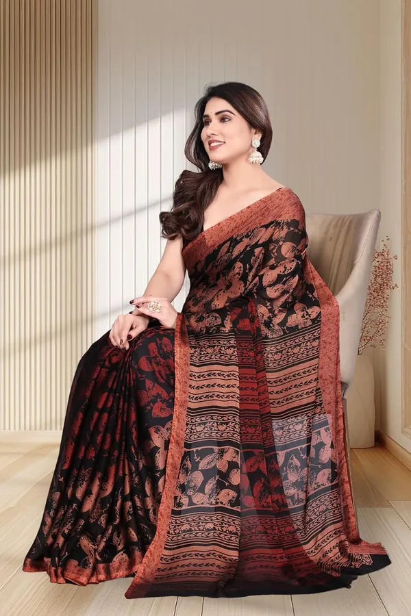 Maroon_Polyester_Chiffon_Georgette_Saree_For_Women