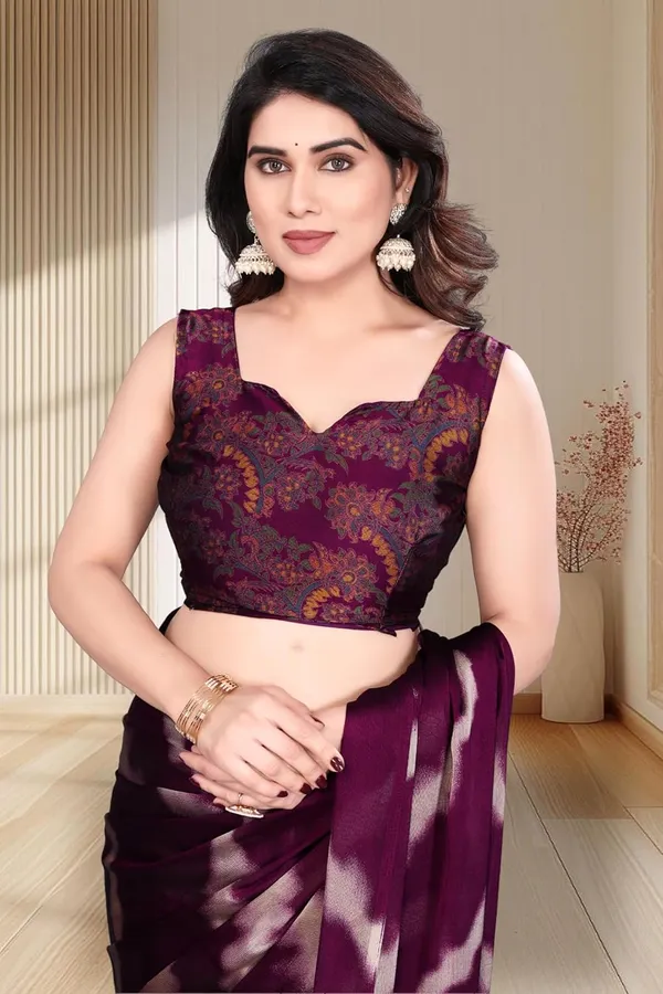 Purple_Polyester_Chiffon_Georgette_Saree_For_Women