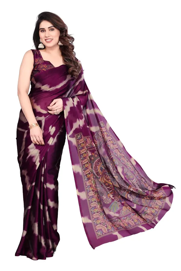 Purple_Polyester_Chiffon_Georgette_Saree_For_Women