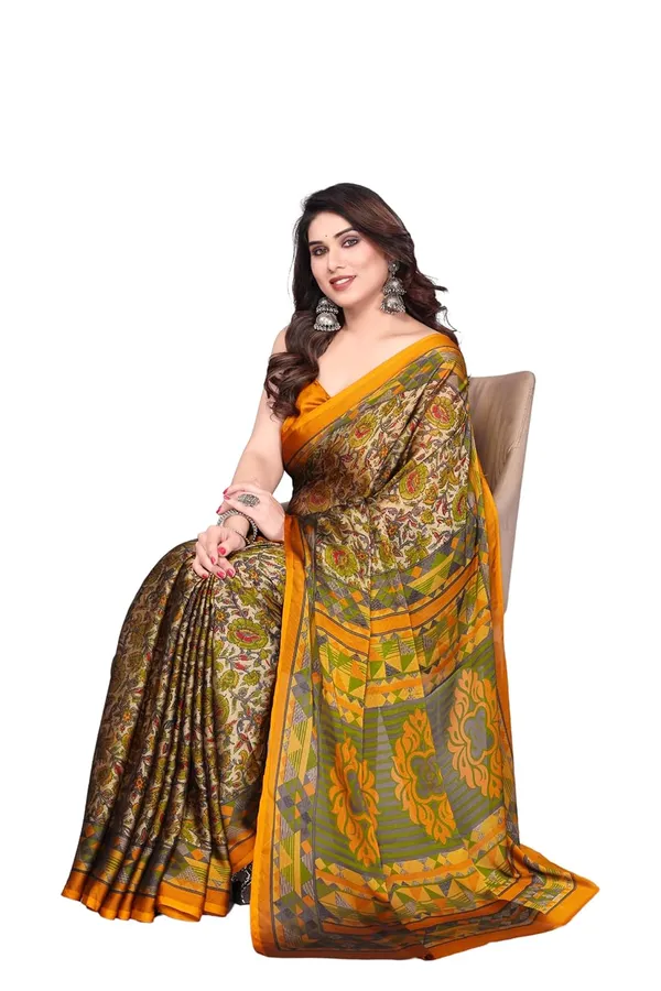 Yellow_Polyester_Printed_Chiffon_Saree_For_Women