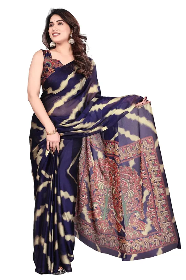 Multicolor_Chiffon_Printed_Saree_For_Women