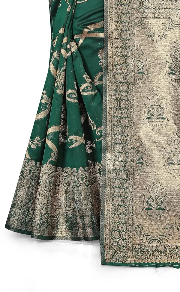 Dark_Green_Art_Silk_Kanjivaram_Silk_Saree_For_Women
