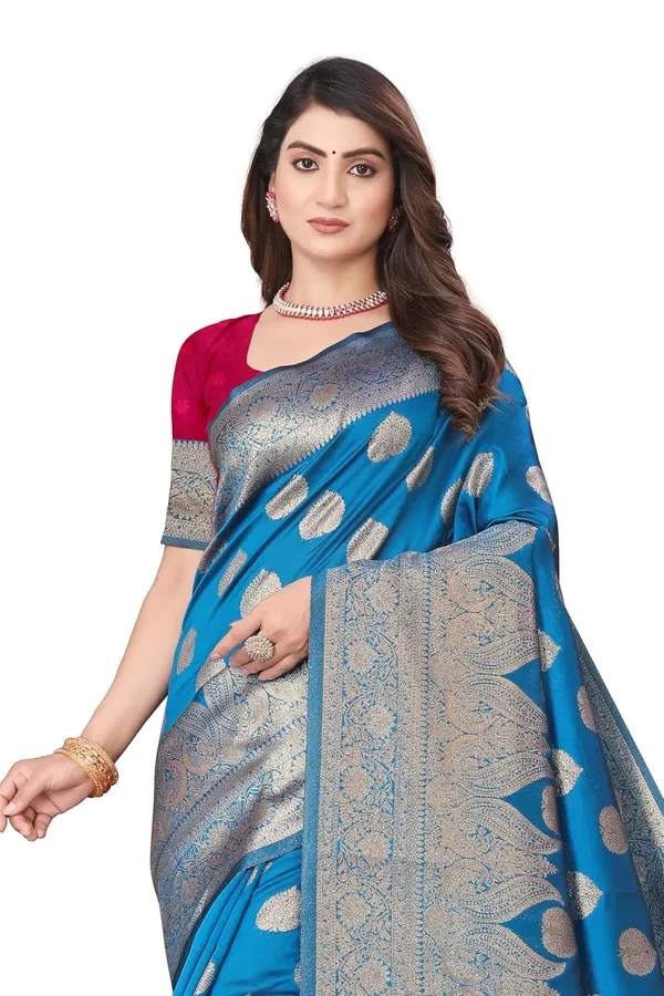 Multicolour_Art_Silk_Kanjivaram_Silk_Saree_For_Women
