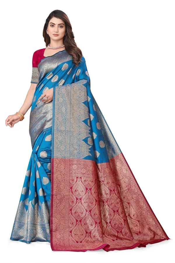 Multicolour_Art_Silk_Kanjivaram_Silk_Saree_For_Women