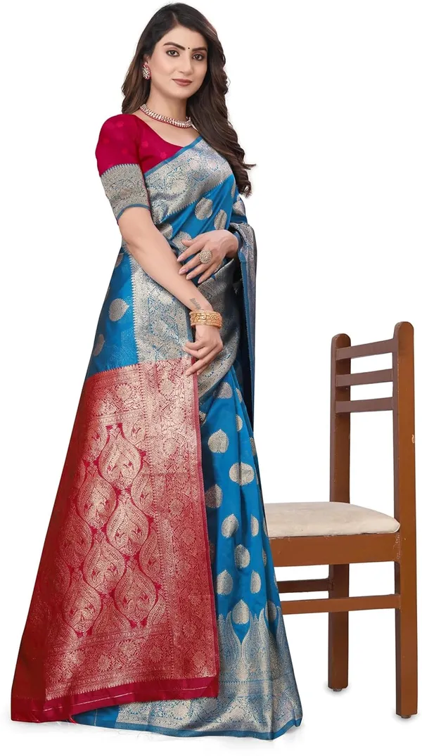 Multicolour_Art_Silk_Kanjivaram_Silk_Saree_For_Women