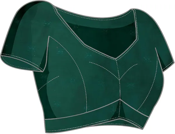 Dark_Green_Silk_Blend_Kanjivaram_Silk_Saree_For_Women
