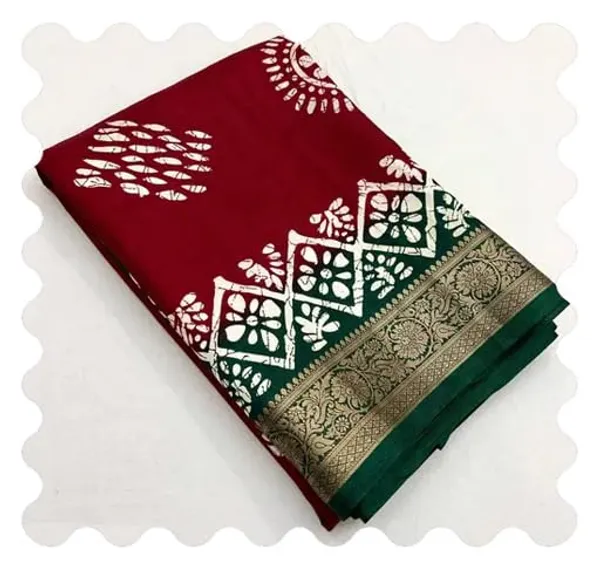 Maroon_Silk_Bandhani_Dola_Silk_Saree_For_Women