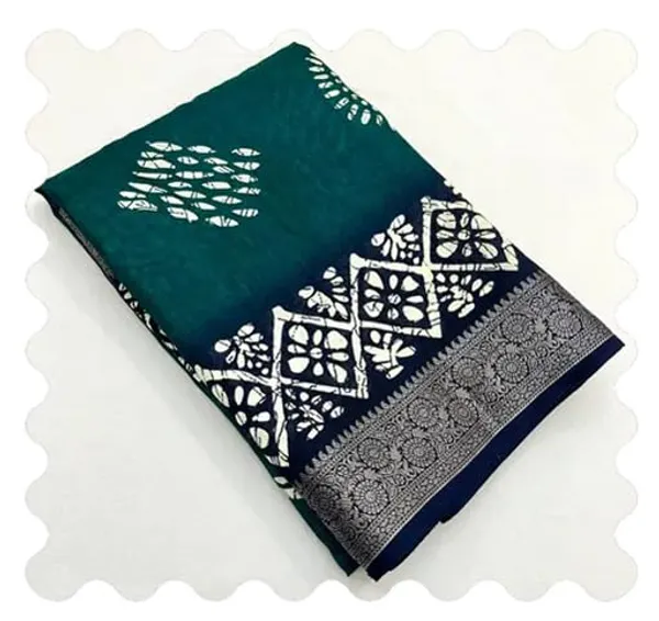 Teal_Silk_Bandhani_Dola_Silk_Saree_For_Women