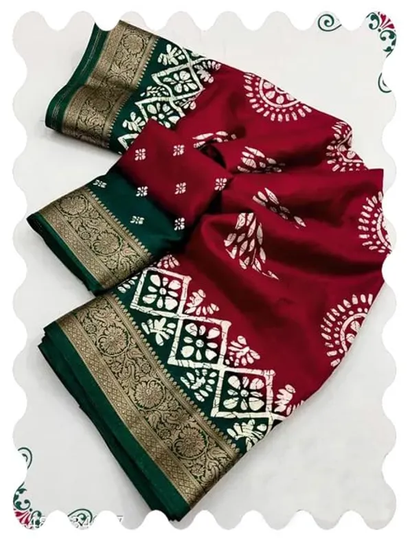 Maroon_Silk_Printed_Dola_Silk_Saree_For_Women