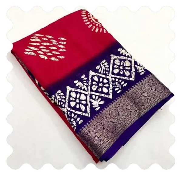 Pink_Silk_Printed_Chiffon_Saree_For_Women