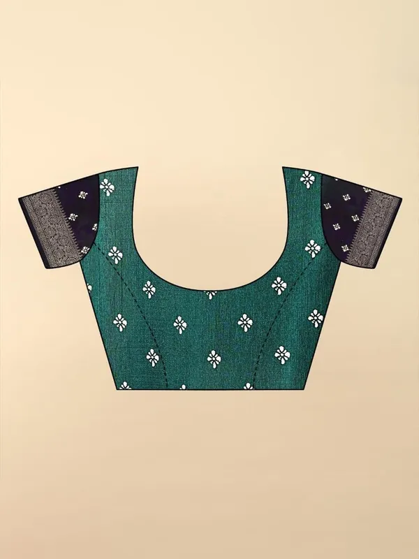 Teal_Silk_Bandhani_Dola_Silk_Saree_For_Women