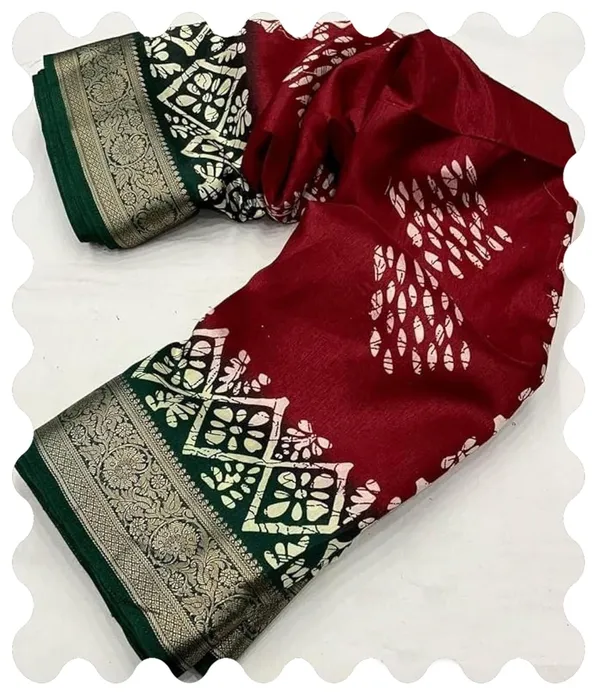 Maroon_Silk_Bandhani_Dola_Silk_Saree_For_Women