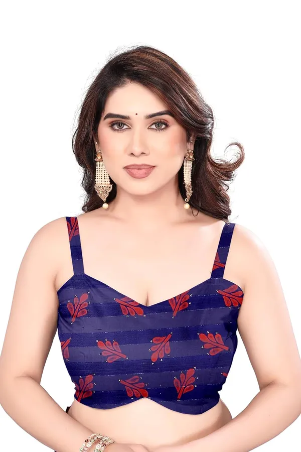 Navy_Blue_Polyester_Printed_Georgette_Saree_For_Women