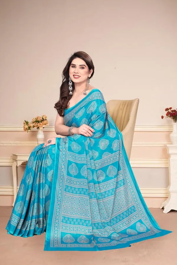Sky_Blue_Polyester_Printed_Chiffon_Saree_For_Women