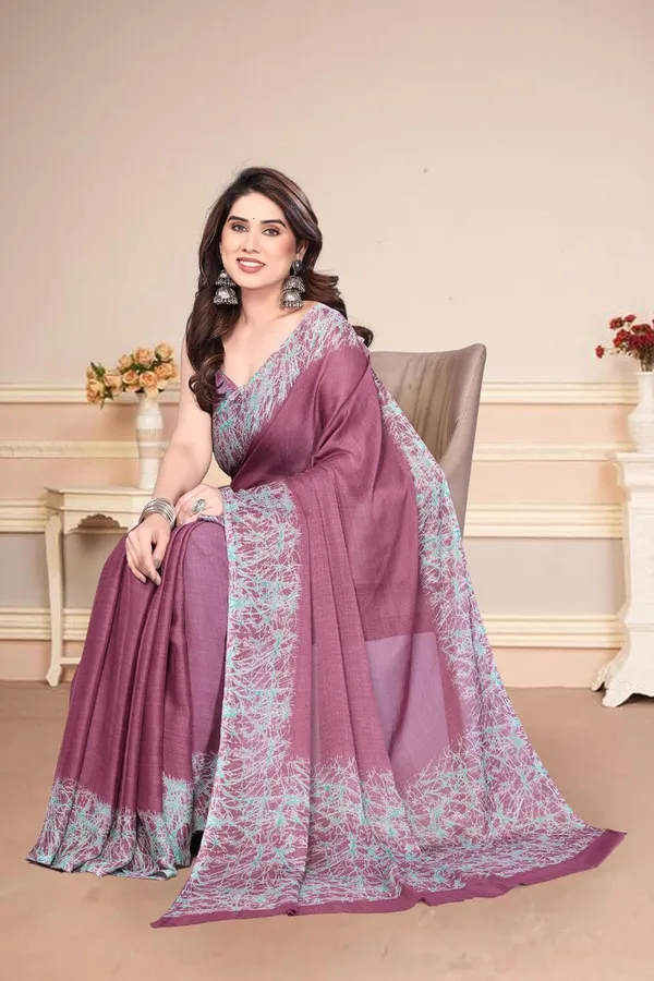 Pink_Polyester_Plain_Chiffon_Saree_For_Women