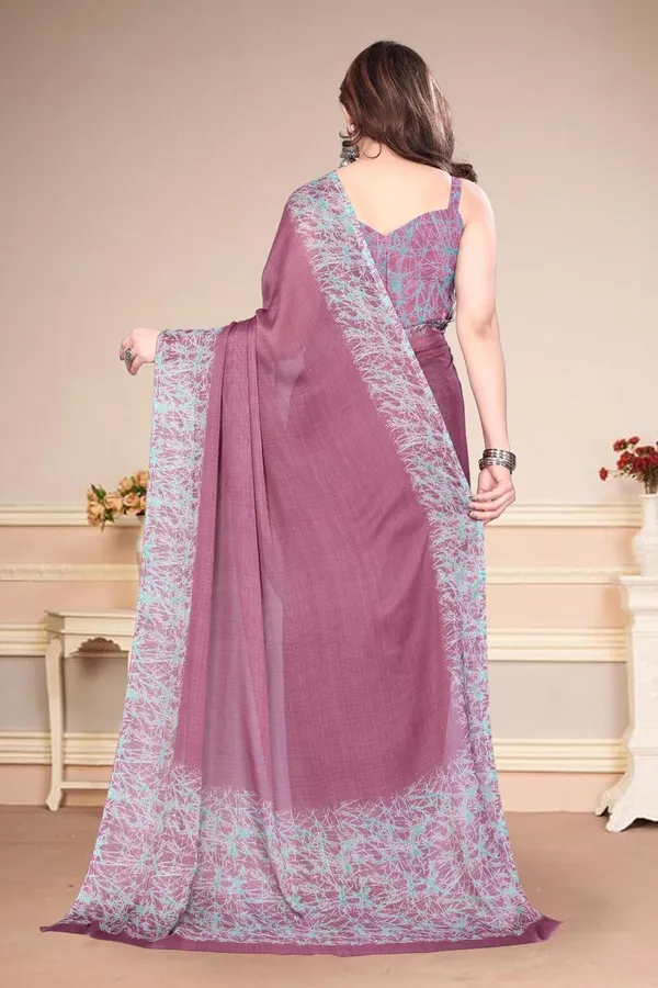 Pink_Polyester_Plain_Chiffon_Saree_For_Women