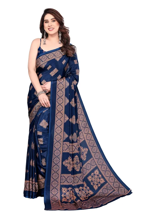 Navy_Blue_Polyester_Printed_Chiffon_Saree_For_Women