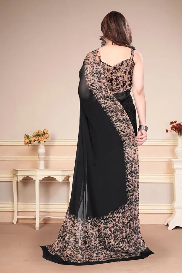 Black_Polyester_Plain_Chiffon_Saree_For_Women