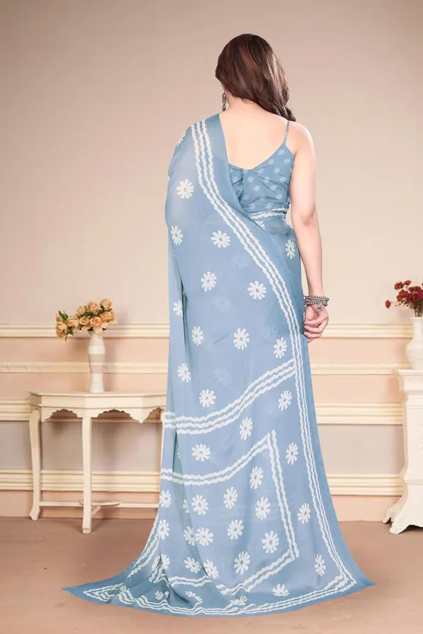 Grey_Polyester_Plain_Chiffon_Saree_For_Women