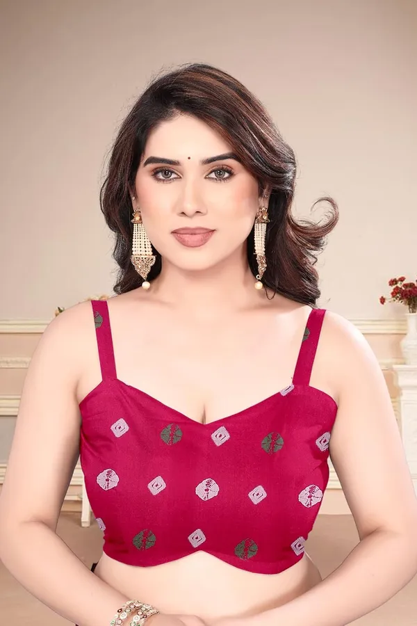 Pink_Silk_Bandhani_Marshmallow_Saree_For_Women