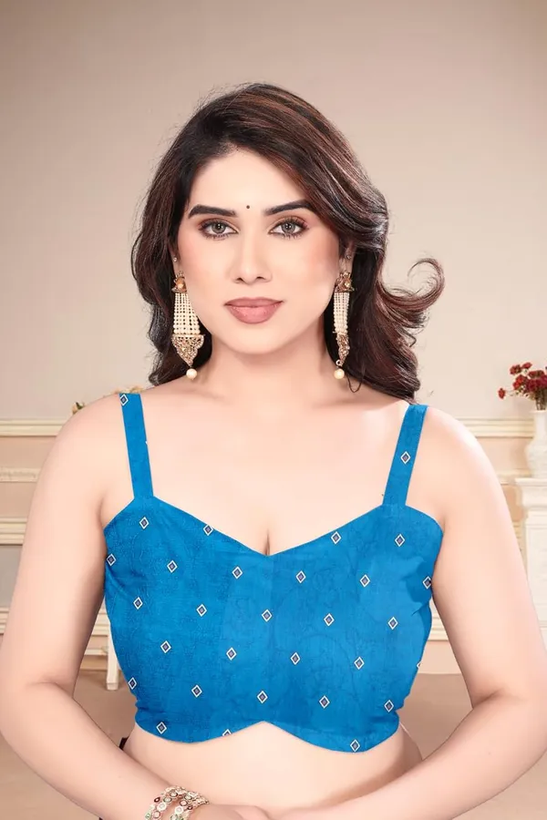 Blue_Silk_Bandhani_Marshmallow_Saree_For_Women
