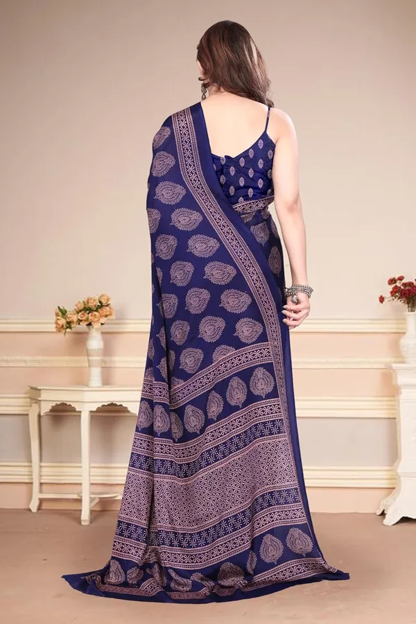 Navy_Blue_Polyester_Chiffon_Georgette_Saree_For_Women