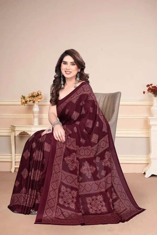 Maroon_Polyester_Printed_Chiffon_Saree_For_Women