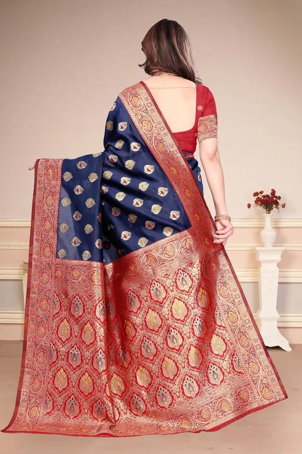 Navy_Blue_Silk_Bandhani_Dola_Silk_Saree_For_Women