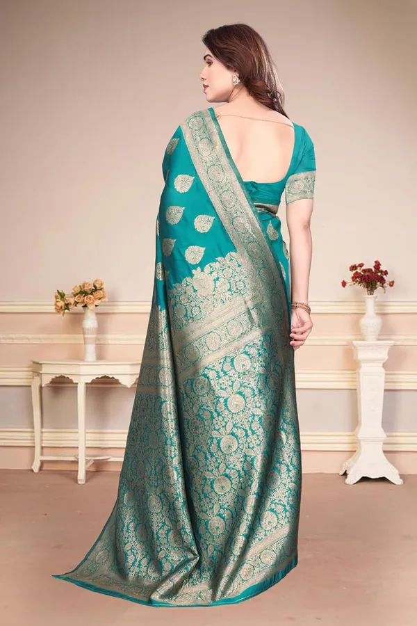 Sea_Green_Silk_Banarasi_Silk_Saree_For_Women