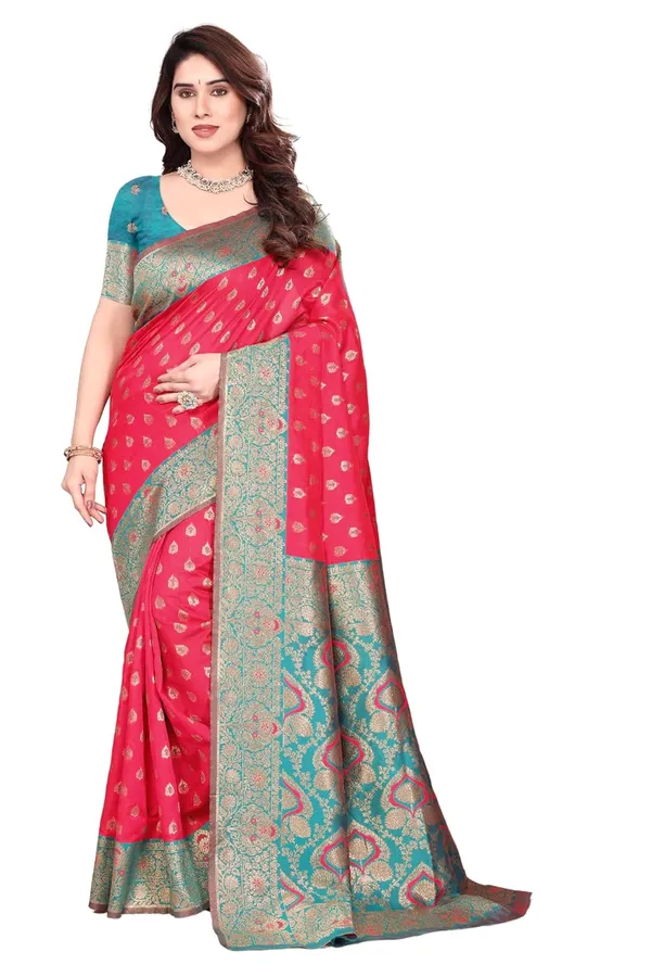 Pink_Silk_Bandhani_Dola_Silk_Saree_For_Women