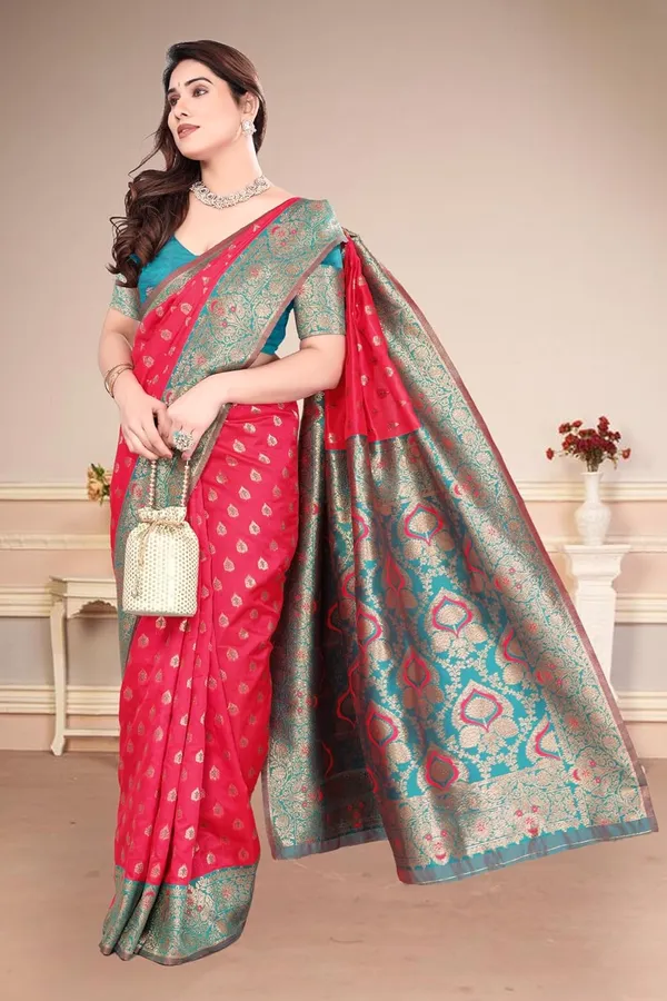 Pink_Silk_Bandhani_Dola_Silk_Saree_For_Women