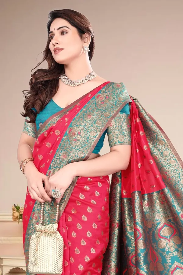 Pink_Silk_Bandhani_Dola_Silk_Saree_For_Women