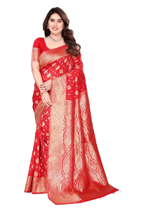 Red_Silk_Banarasi_Silk_Saree_For_Women