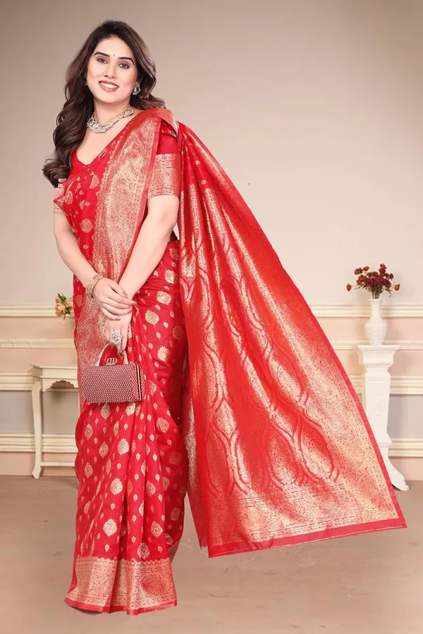 Red_Silk_Banarasi_Silk_Saree_For_Women