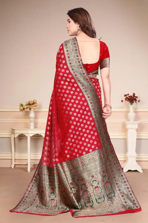 Red_Silk_Banarasi_Silk_Saree_For_Women