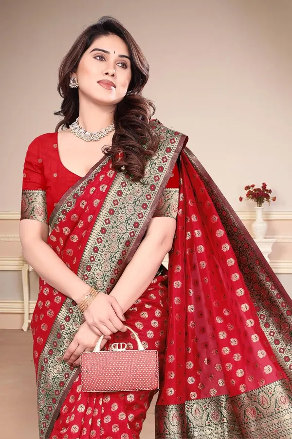 Red_Silk_Banarasi_Silk_Saree_For_Women