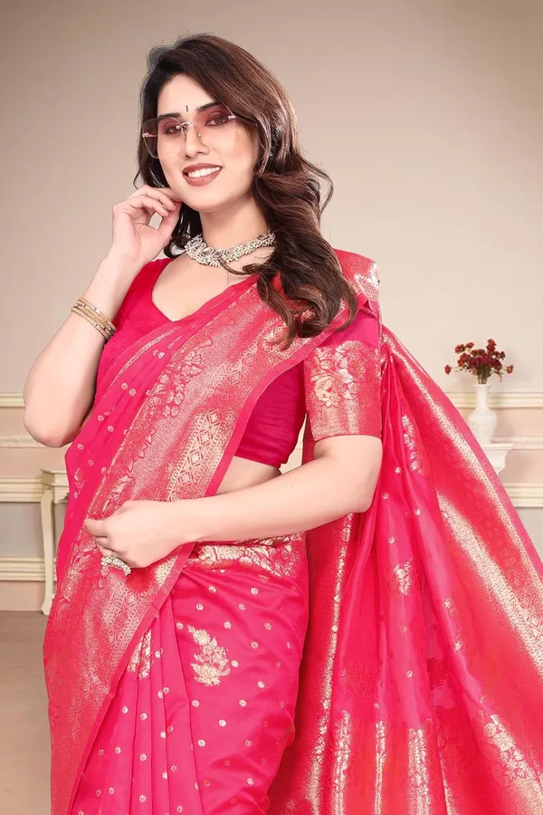Pink_Silk_Banarasi_Silk_Saree_For_Women