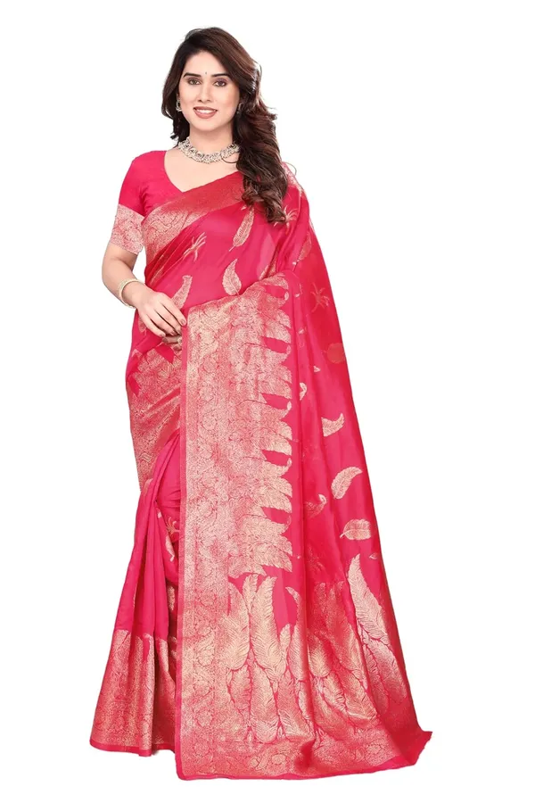 Pink_Silk_Banarasi_Silk_Saree_For_Women